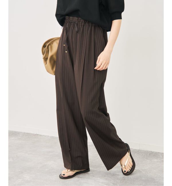 Spick and Span「ドライタッチドロストイージータックパンツ」|スラックス|