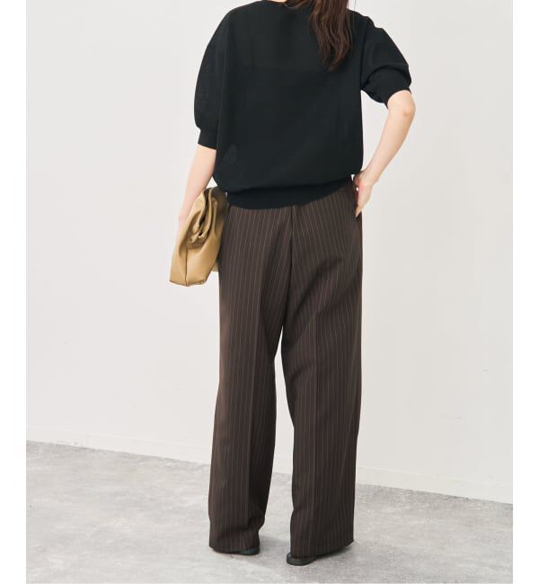Spick and Span「ドライタッチドロストイージータックパンツ」|スラックス|