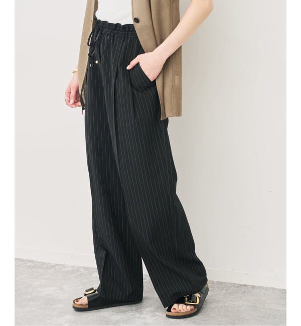 Spick and Span「ドライタッチドロストイージータックパンツ」|スラックス|