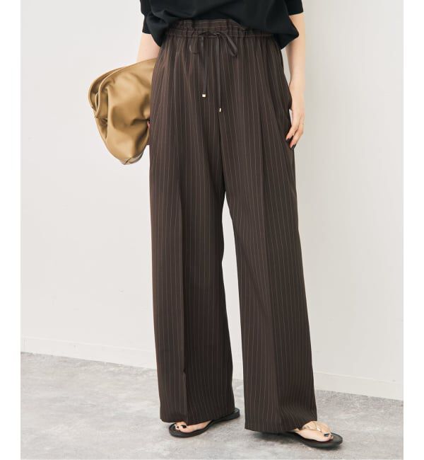 Spick and Span「ドライタッチドロストイージータックパンツ」|スラックス|