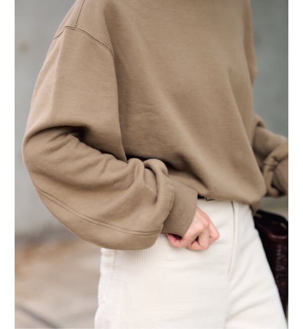 FRAMeWORK「≪予約≫コクーンスリーブSWEAT」|スウェット・ジャージ|カーキ