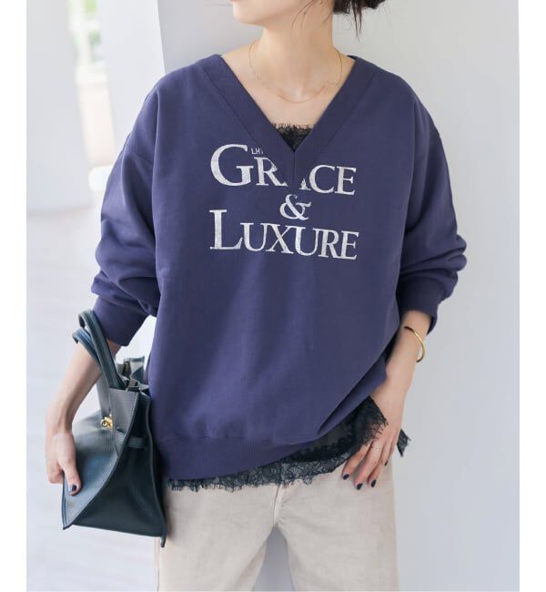 Spick and Span「《別注 / 予約》LA HUTTE Vネックスウェット*」|スウェット・ジャージ|