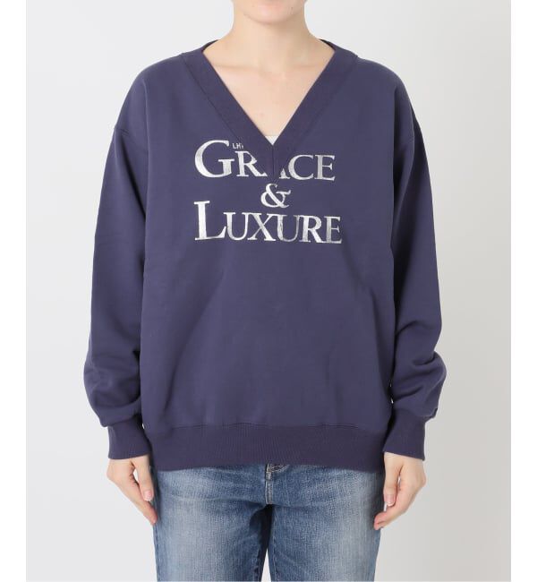 Spick and Span「《別注 / 予約》LA HUTTE Vネックスウェット*」|スウェット・ジャージ|