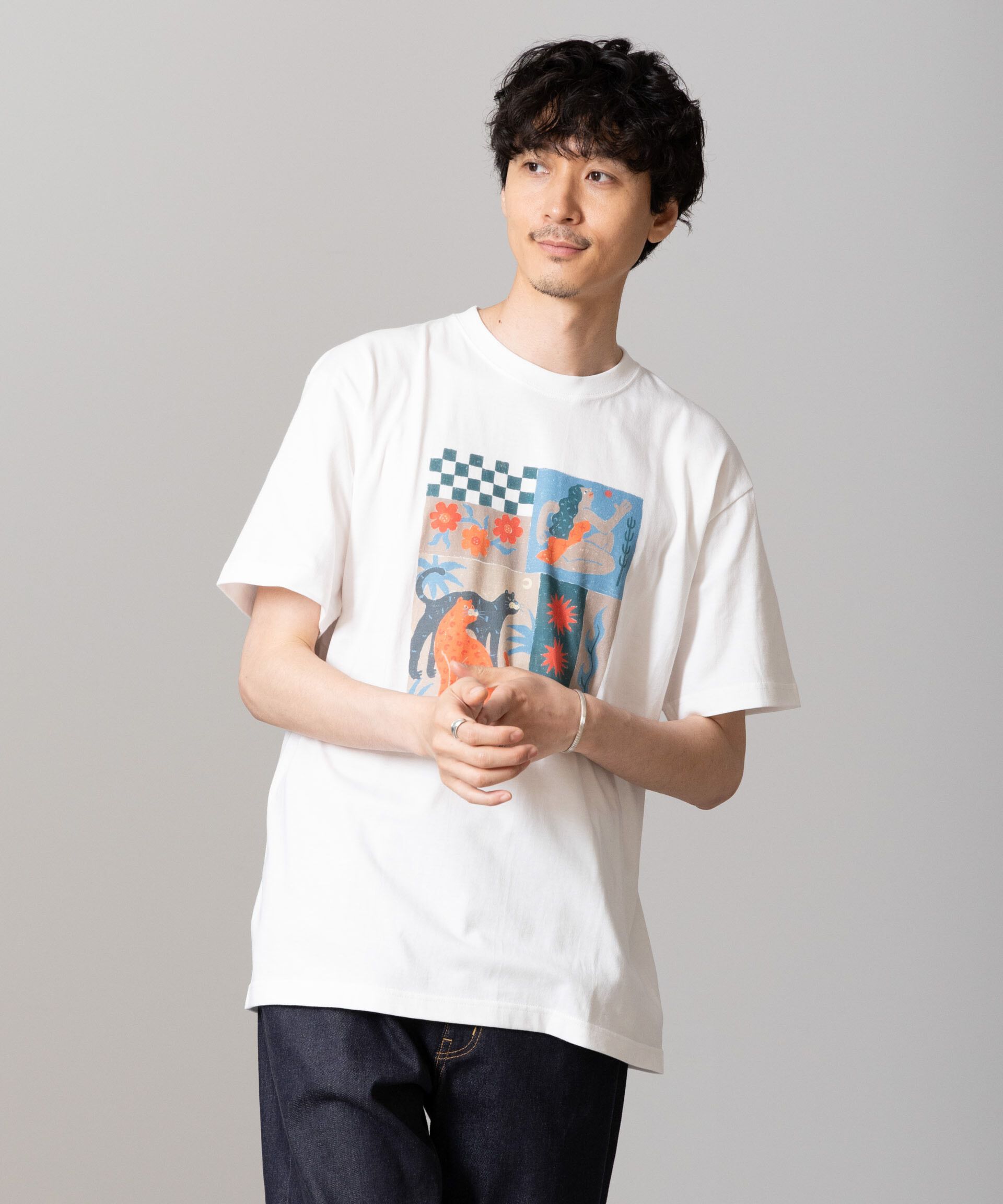 nano･universe「｢Toyameg｣modern academic TILE Tシャツ」|Tシャツ・カットソー|