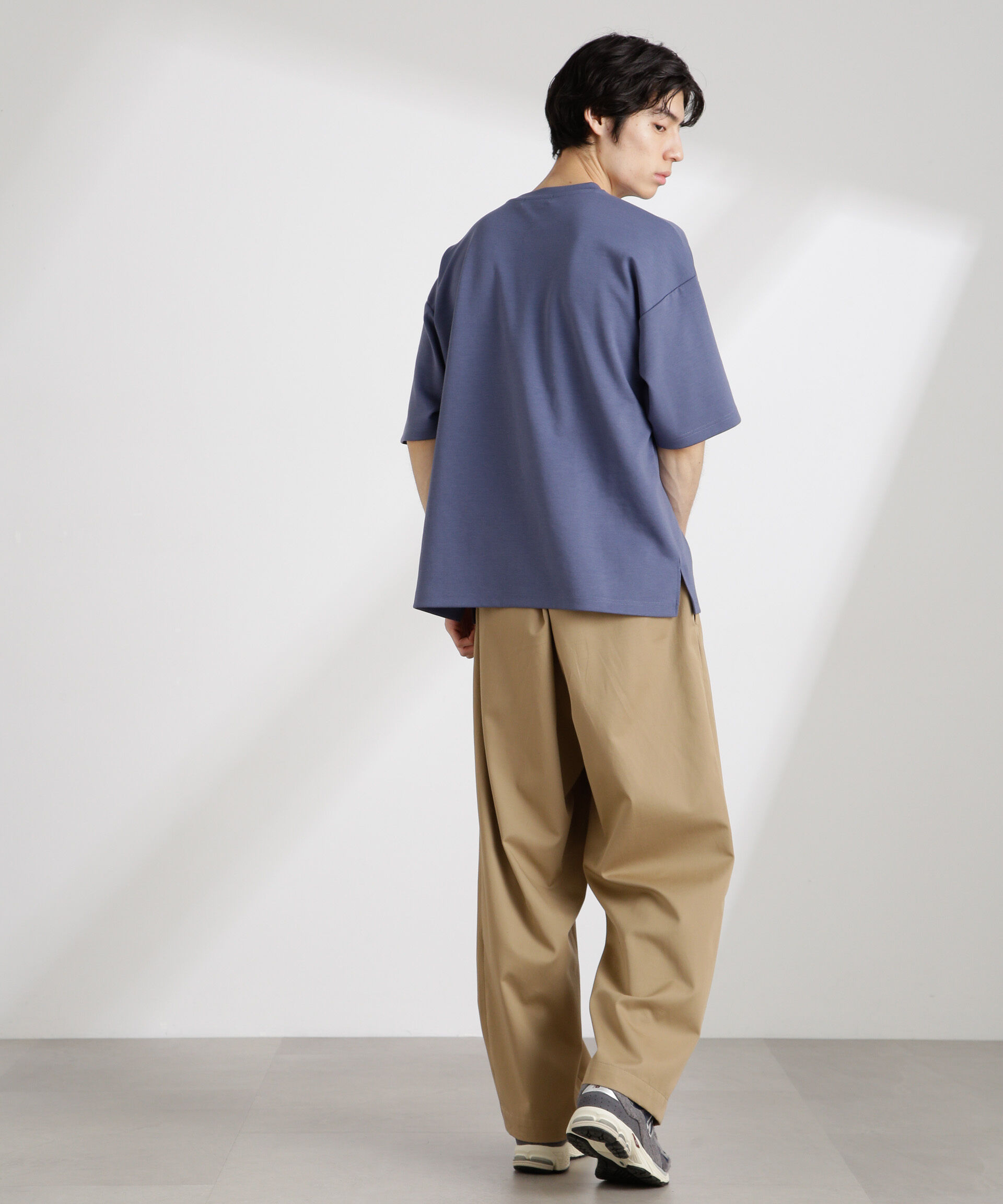 NANO universe「ワイドダンボールTシャツ 半袖」|Tシャツ・カットソー|