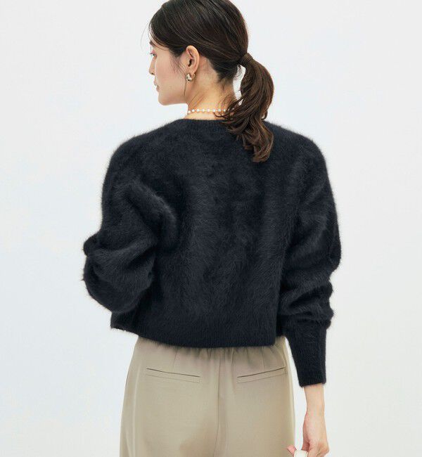 NOLLEY'S sophi「カシミヤ混へアリーショート丈クルーネックカーディガン」|カーディガン|