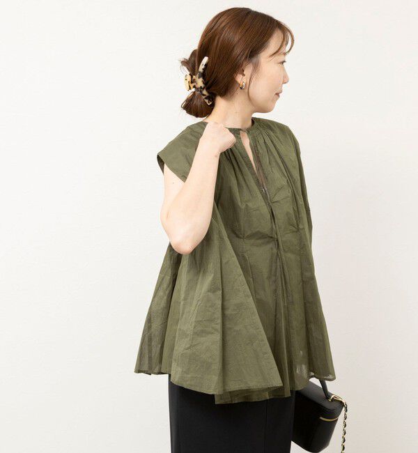 NOLLEY'S sophi「【MARILYN MOON/マリリーンムーン】sheer starched cottonブラウス」|シャツ・ブラウス|