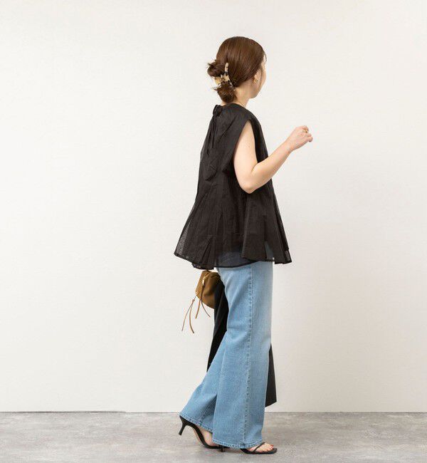 NOLLEY'S sophi「【MARILYN MOON/マリリーンムーン】sheer starched cottonブラウス」|シャツ・ブラウス|
