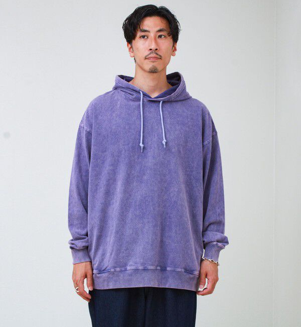 GLOSTER「【ロンT以上、パーカー未満】ケミカル加工 フードロンT」|パーカー|