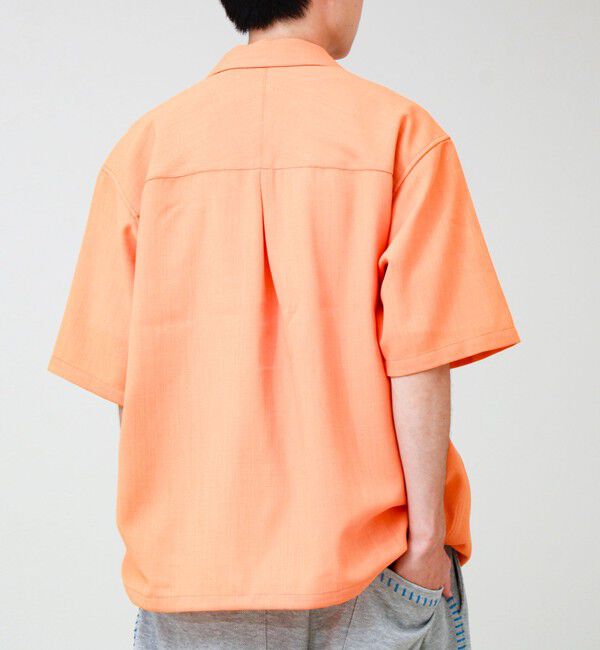 GLOSTER「【COOLMAX/セットアップ対応】エバレットメッシュオープンカラー半袖シャツ」|シャツ・ブラウス|