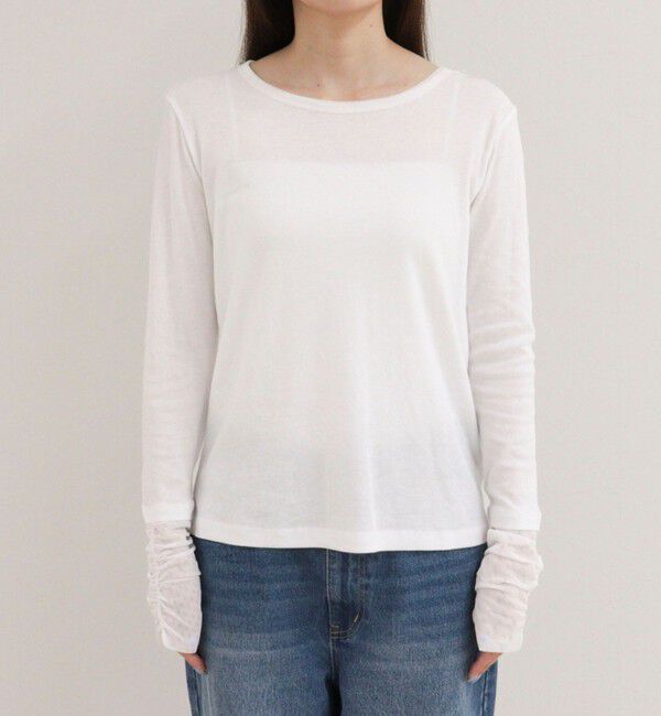 fredy emue「レイヤードスリーブロンTシャツ」|Tシャツ・カットソー|