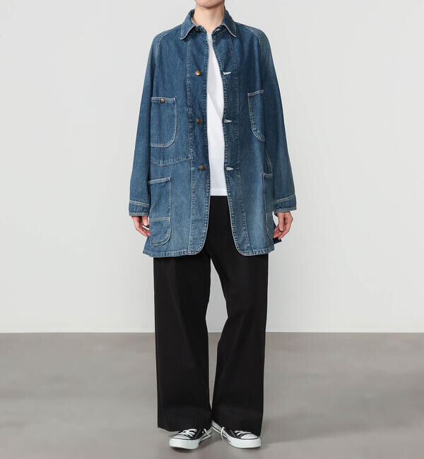 「orSlow | LOOSE FIT DENIM COVERALL WOMEN」|デニムジャケット|