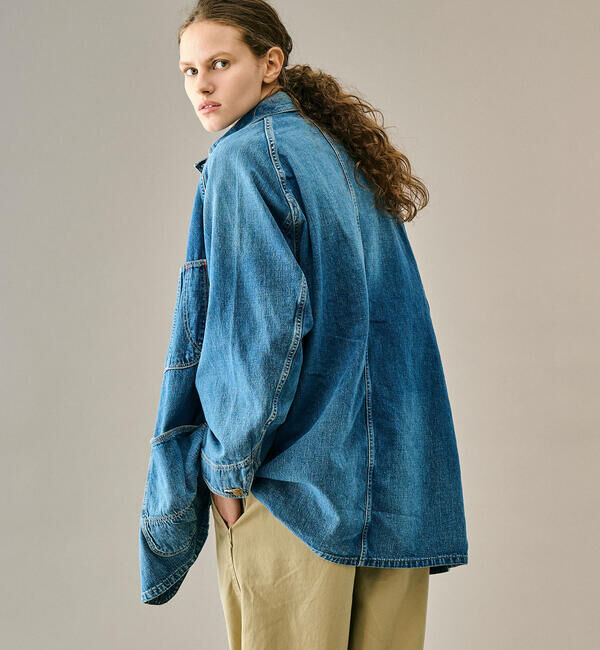  「orSlow | LOOSE FIT DENIM COVERALL WOMEN」|デニムジャケット|