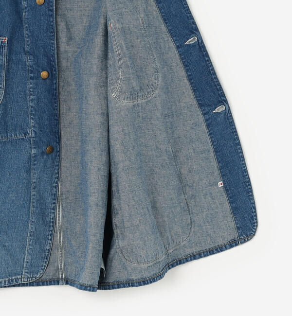  「orSlow | LOOSE FIT DENIM COVERALL WOMEN」|デニムジャケット|