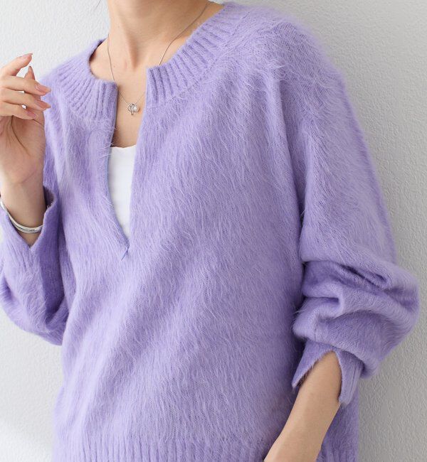 「【EC限定カラーあり/軽量/お尻周りカバー◎】エアリージップニット」|ニット・セーター|
