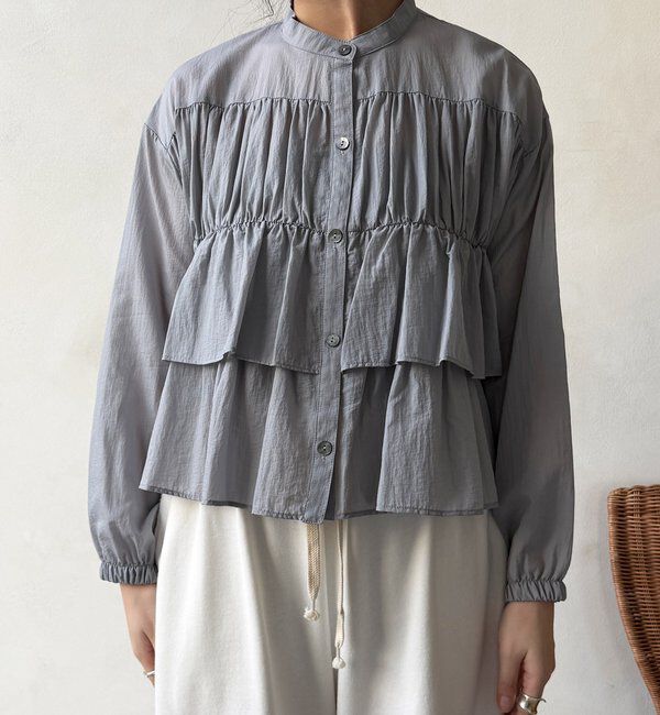  「【完売カラー再追加！/WEB限定】ラッフルブラウス」|シャツ・ブラウス|