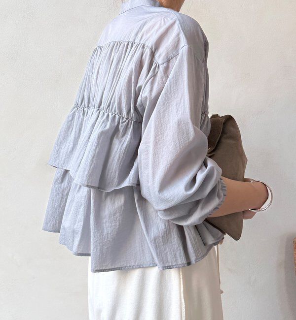  「【完売カラー再追加！/WEB限定】ラッフルブラウス」|シャツ・ブラウス|