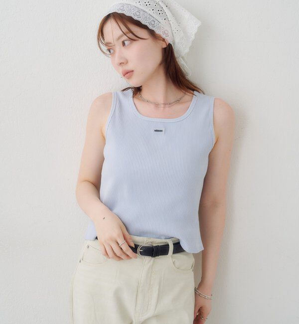  「【前後2WAY】ラバータグタンク」|キャミソール|