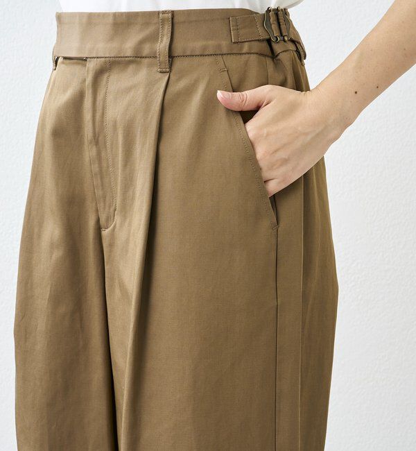  「【A・MONN】【アジャスター付き】スムースワイドパンツ」|その他|