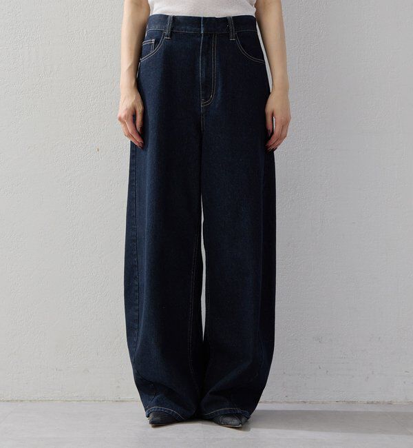  「【2026AW Debut】【UNFORM】コクーンデニムパンツ」|チノ|