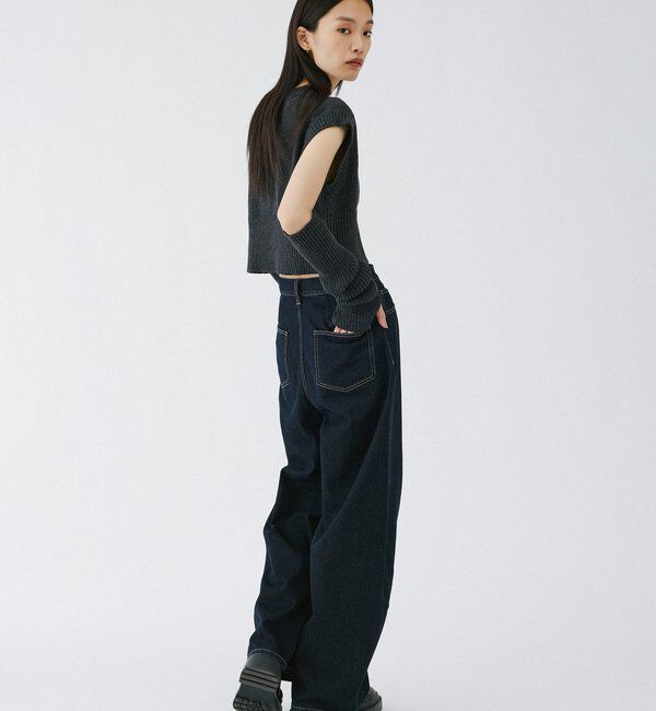  「【2026AW Debut】【UNFORM】コクーンデニムパンツ」|チノ|
