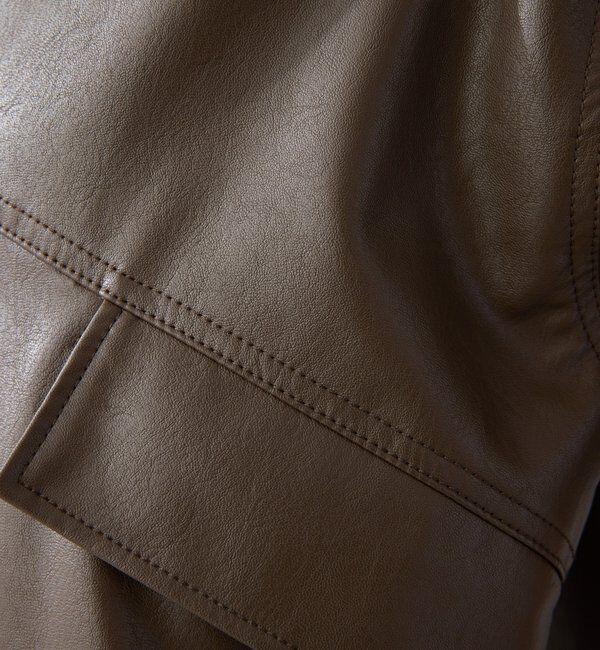  「【2026AW Debut】【UNFORM】フェイクレザーブルゾン」|ベスト・ジレ|