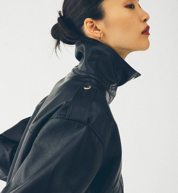 「【2026AW Debut】【UNFORM】フェイクレザーブルゾン」|ベスト・ジレ|