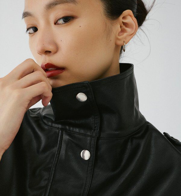  「【2026AW Debut】【UNFORM】フェイクレザーブルゾン」|ベスト・ジレ|