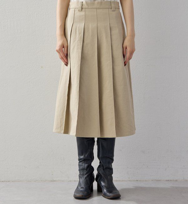  「【2026AW Debut】【UNFORM】ミモレ丈タックスカート」|スカート|