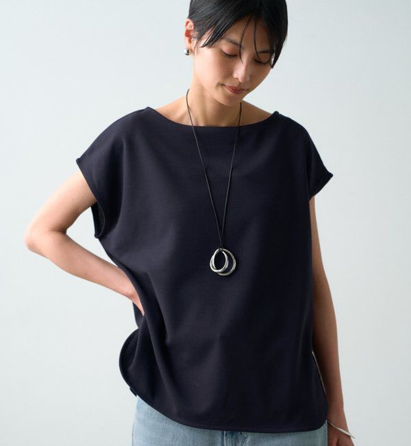  「《1枚できれい見え/イージーケア》カットジョーゼットフレンチブラウス」|シャツ・ブラウス|