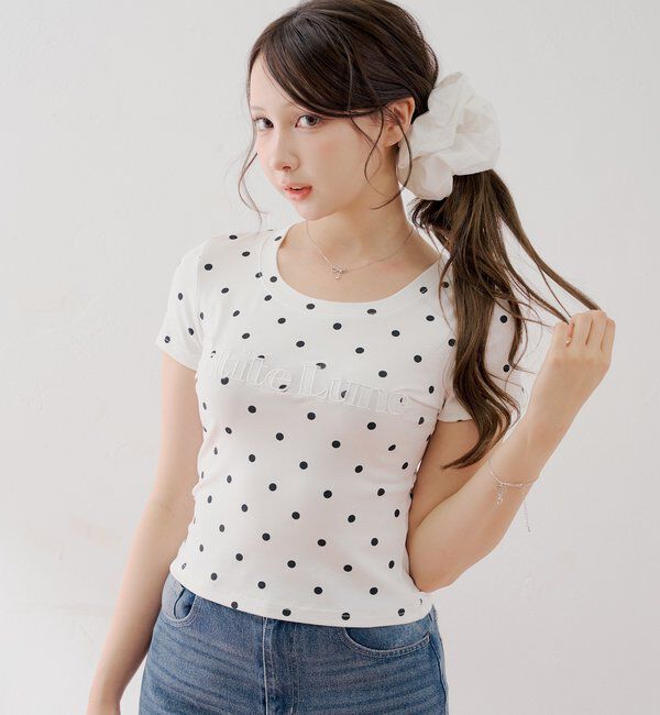  「ドットロゴT+シュシュセット」|Tシャツ・カットソー|