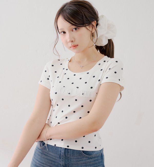  「ドットロゴT+シュシュセット」|Tシャツ・カットソー|