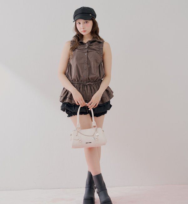 「ギャザーティアードチュニック」|シャツ・ブラウス|