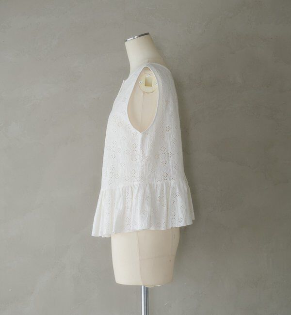  「【再入荷】レースペプラムフリルタンク」|シャツ・ブラウス|