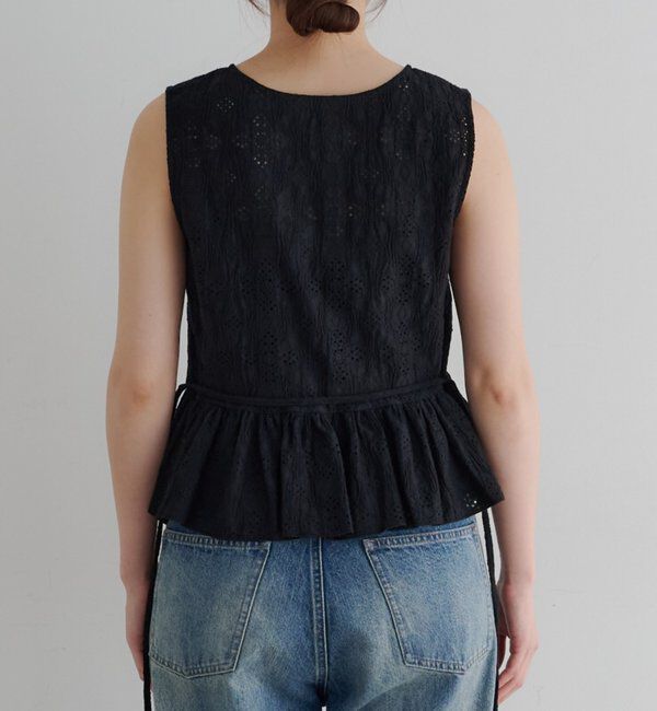  「【再入荷】レースペプラムフリルタンク」|シャツ・ブラウス|