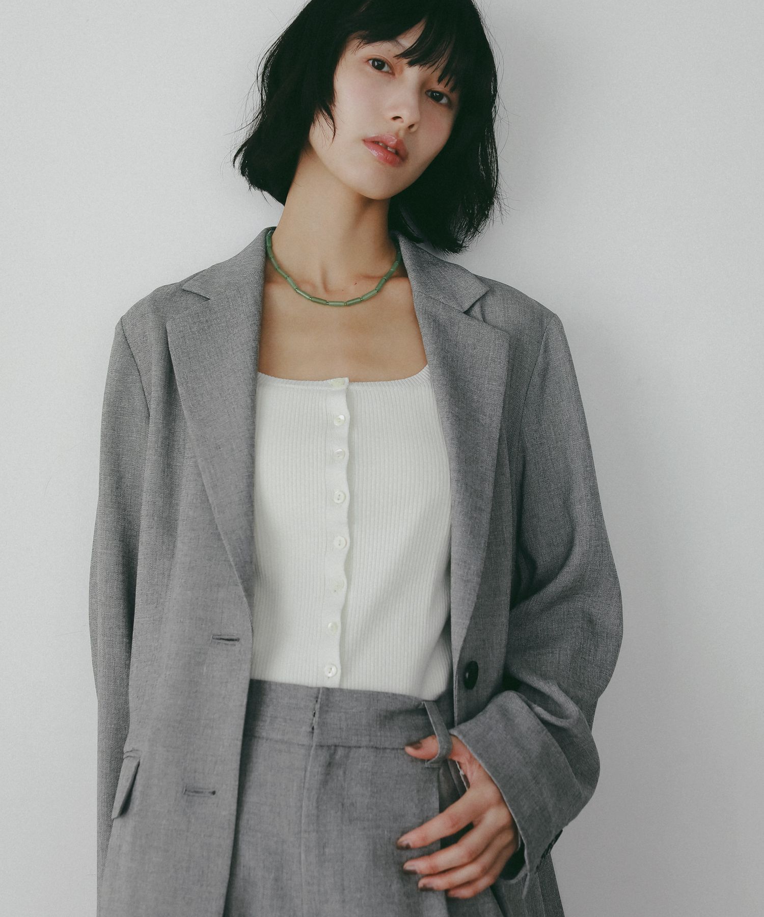 A part by 「【UVカット・Sサイズ展開】リネンライクシングルジャケット」|テーラードジャケット|