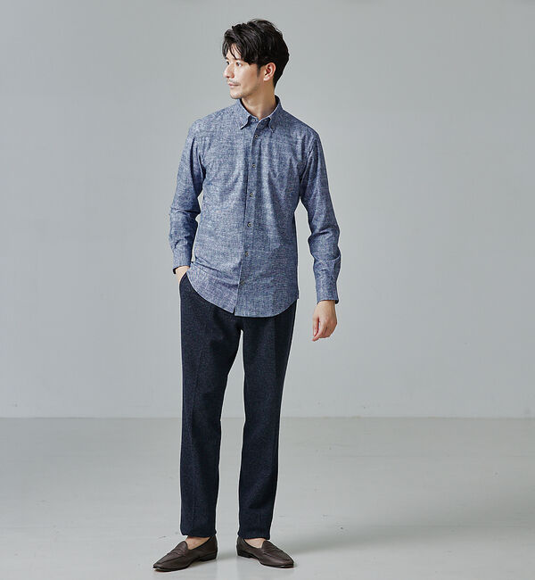 ABAHOUSE「【セットアップ対応/FLEX PANTS】ムリネ ジャージ ツイル スラックス」|スラックス|