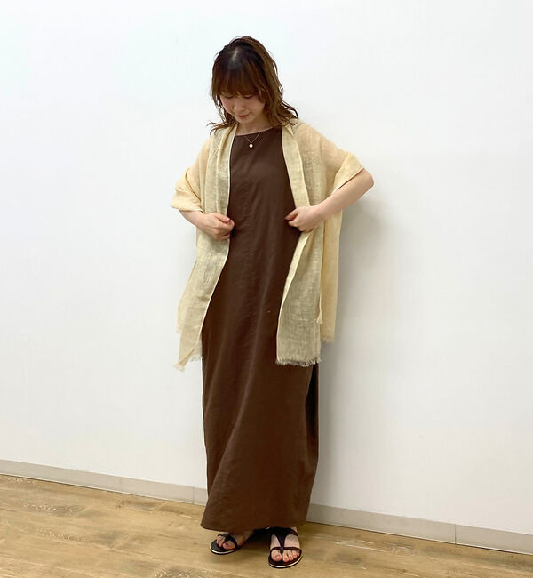 Rouge vif「【追加】【The Bagmati/ザ バグマティ】リネンストール」|マフラー|