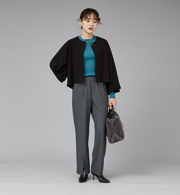 qualite「【日本製/2024AW】シームレスクルーネックニット」|ニット・セーター|