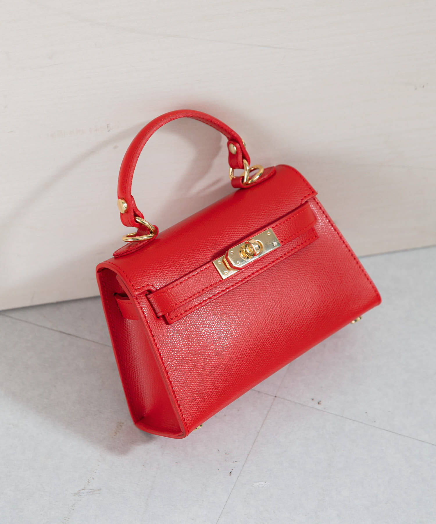 URBAN RESEARCH ROSSO「AULENTTI　クラスプ トップハンドル バッグ」|ハンドバッグ|レッド