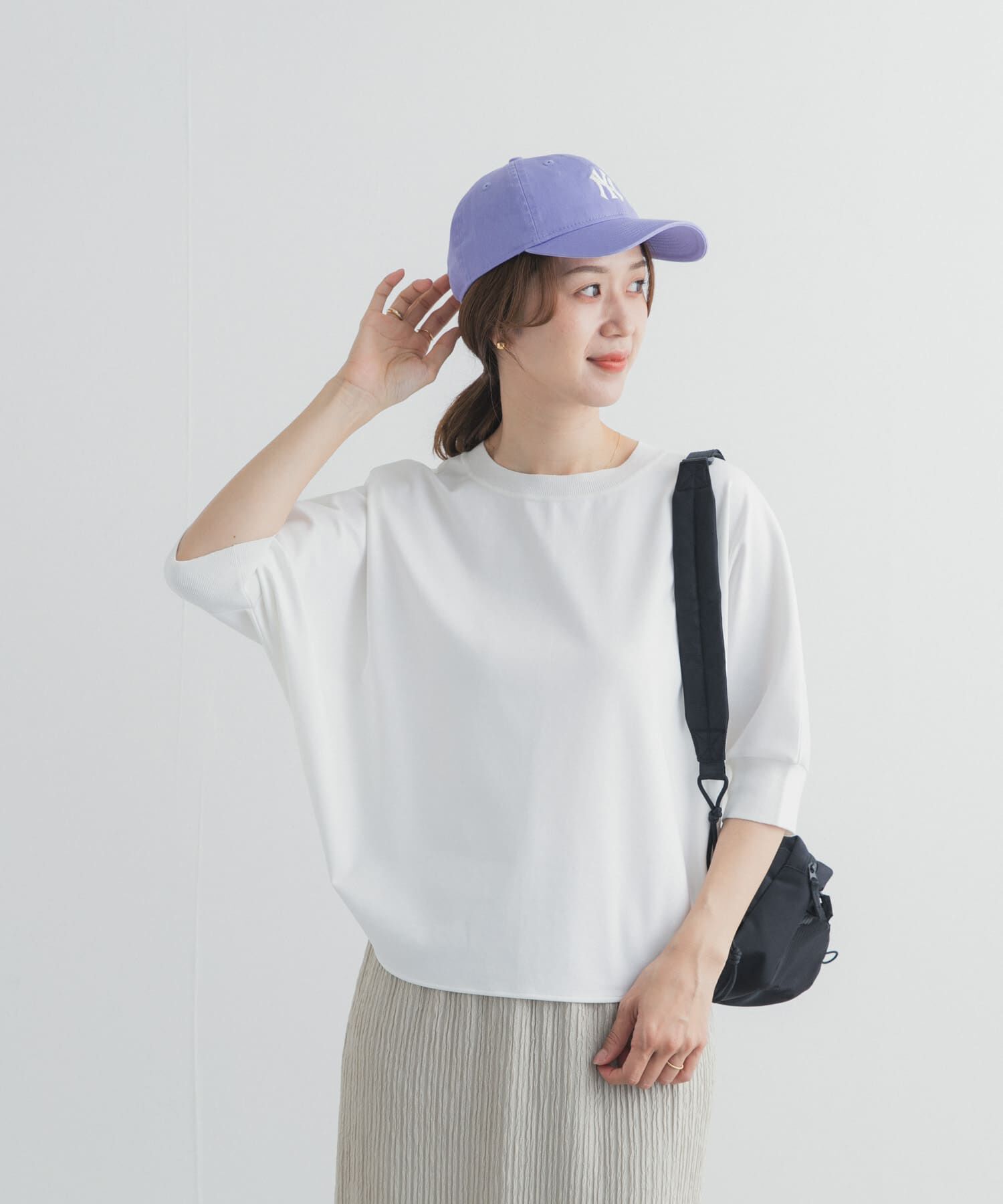 URBAN RESEARCH DOORS「ニットドッキングドルマン プルオーバー」|Tシャツ・カットソー|