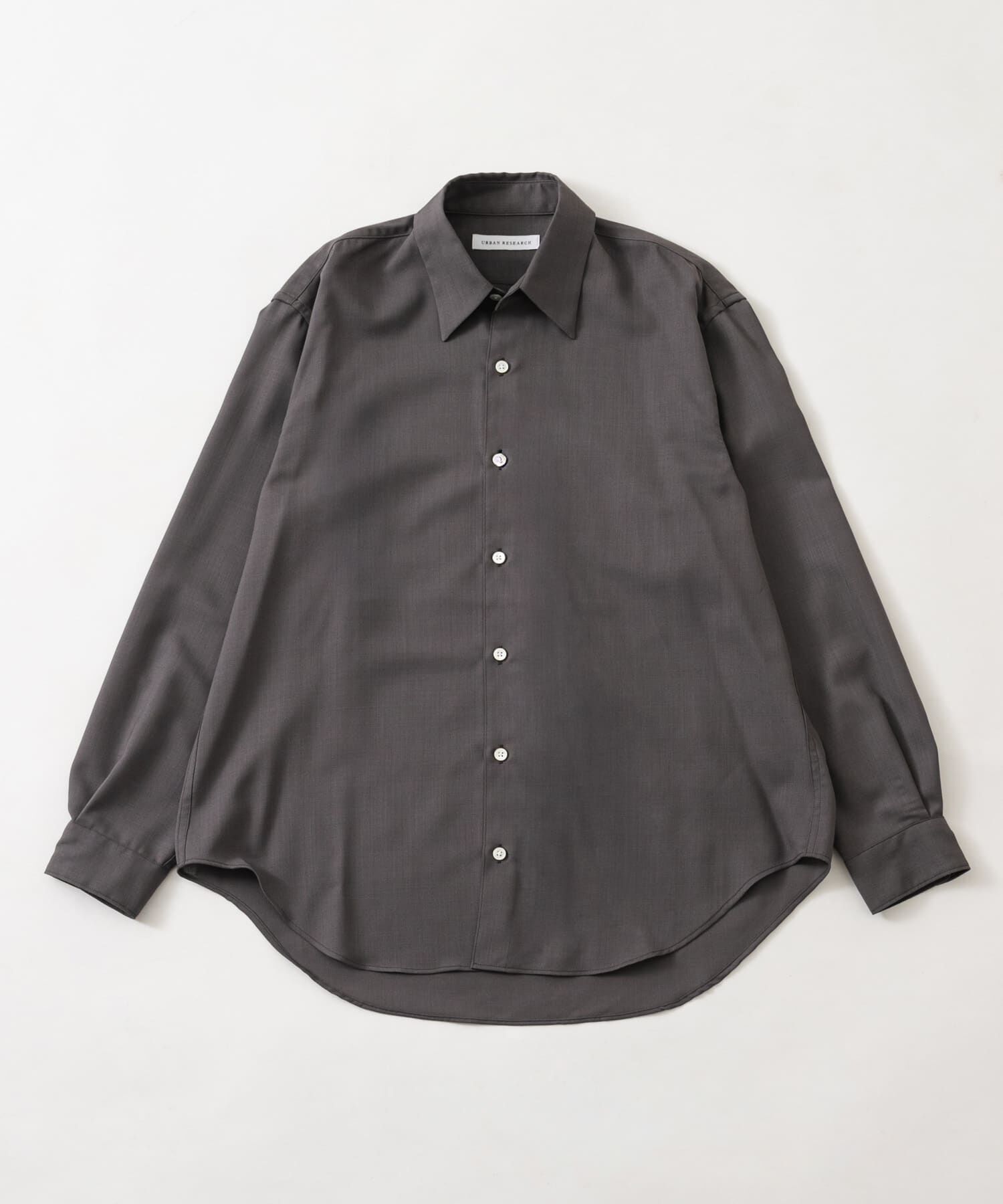 URBAN RESEARCH「WASHABLE WOOL REG SHIRTS」|シャツ・ブラウス|グレー