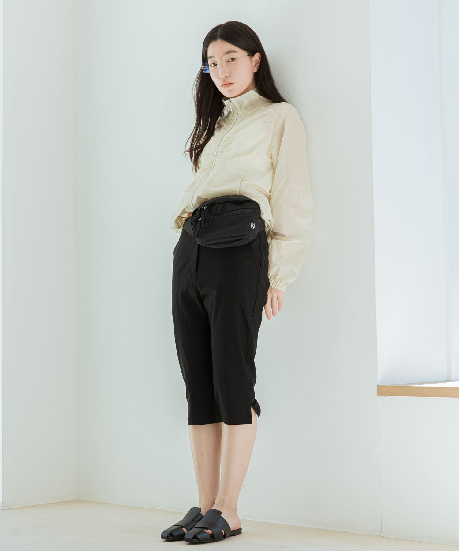 SENSE OF PLACE by URBAN RESEARCH「撥水ナイロンウエストポーチ」|ポーチ|ブラック