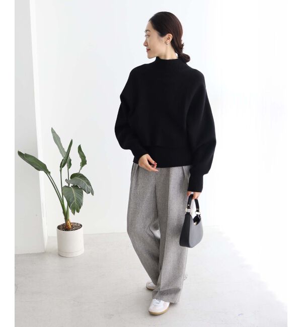 le.coeur blanc「ヘリンボーンタックワイドパンツ」|その他|