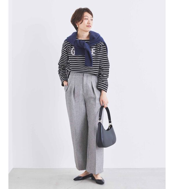 le.coeur blanc「ヘリンボーンタックワイドパンツ」|その他|