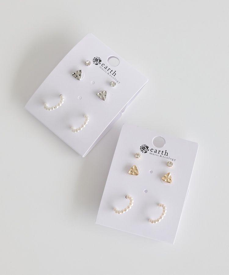 earth music&ecology「【3SET】デイリーピアス」|ピアス|