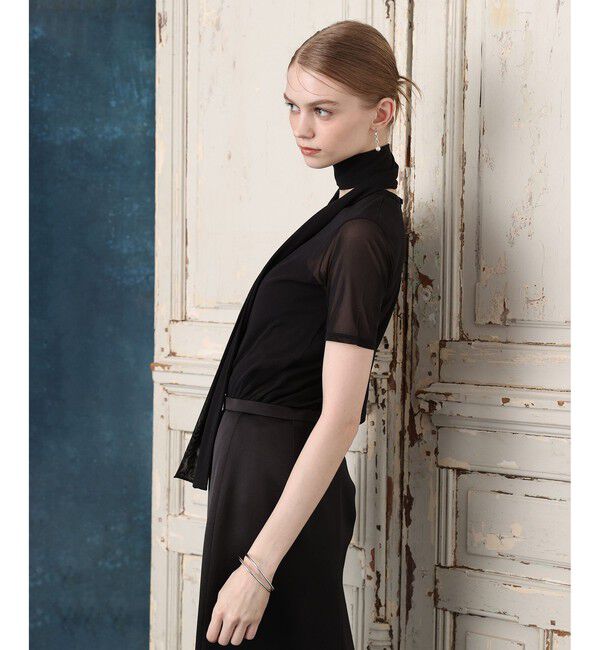 LOULOU WILLOUGHBY「ボウタイツキチュールトップス」|Tシャツ・カットソー|