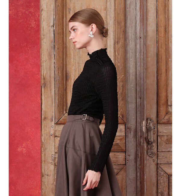 LOULOU WILLOUGHBY「◇ティアードラッセルプルオーバー」|Tシャツ・カットソー|
