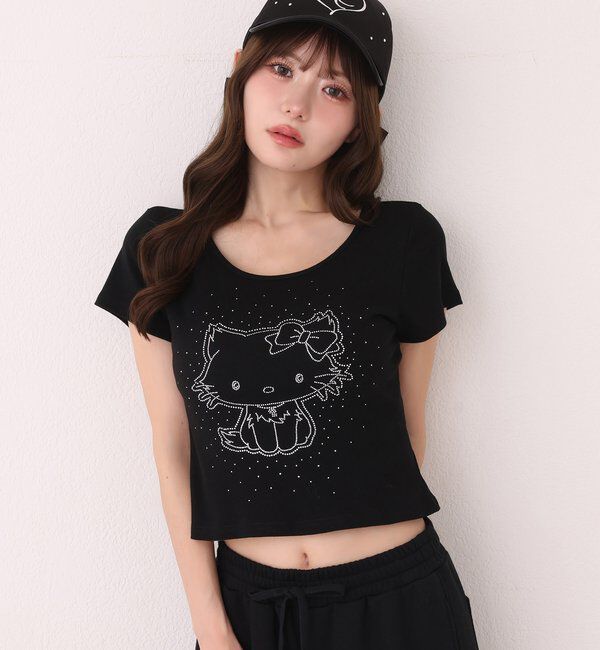  「【チャーミーキティ】ラインストーンTee」|その他|