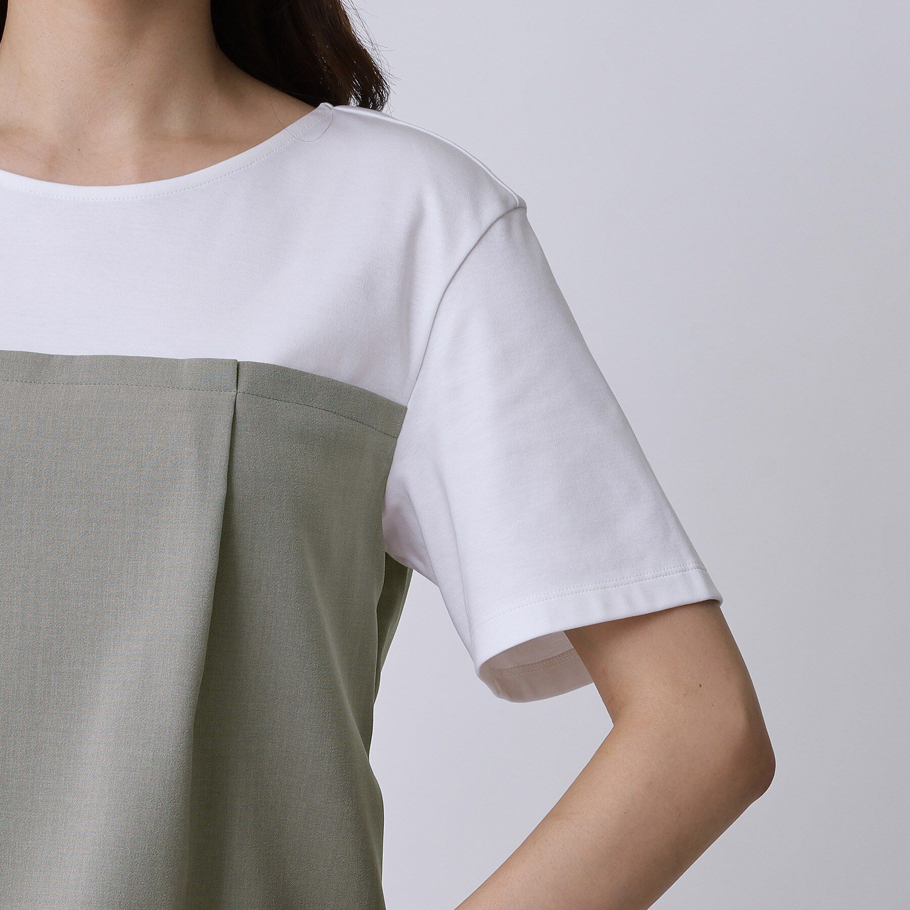 COUP DE CHANCE「【手洗い可】レイヤード風カットソー」|Tシャツ・カットソー|